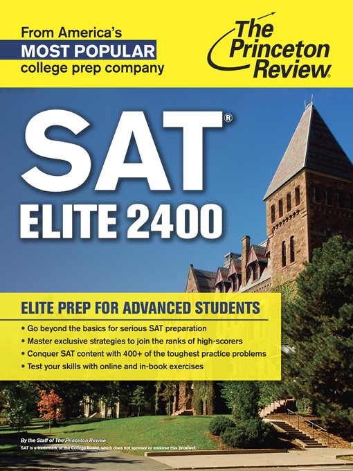 Title details for SAT Elite 2400 by Princeton Review - Available